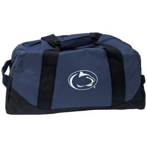 navy duffle bag with Penn State Athletic Logo